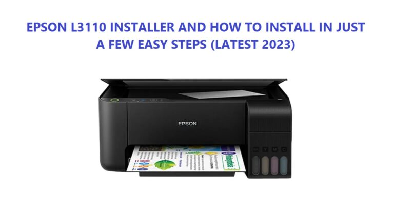 Epson L3110 Installer Free Download [Windows 32/64-bit]